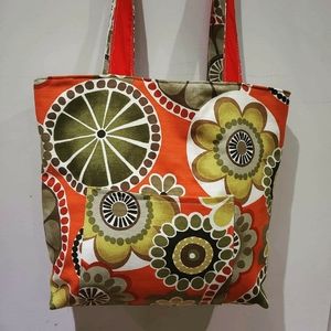 Handmade fabric tote bag